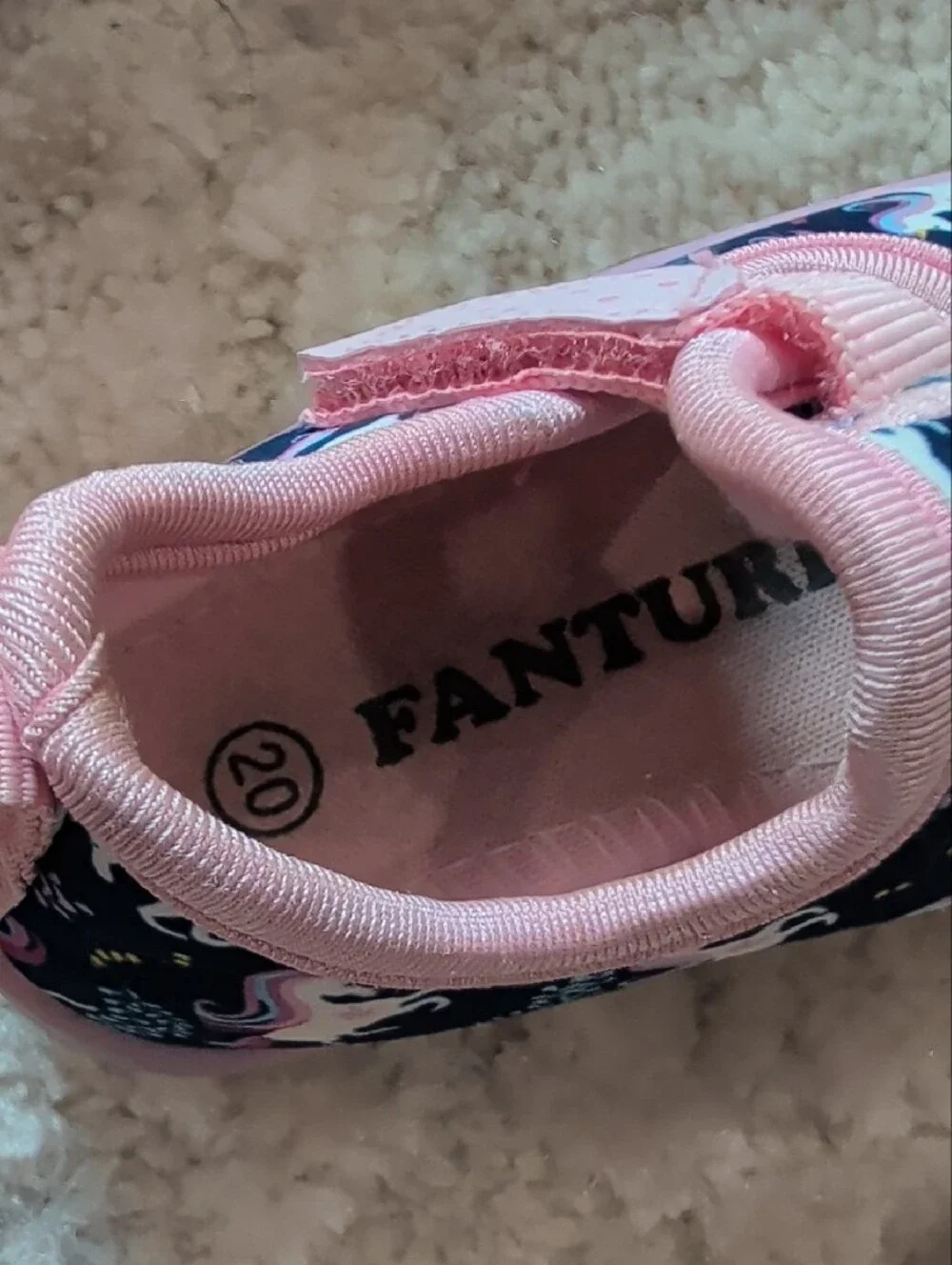 Toddler Unicorn Watershoes - Pink & Navy